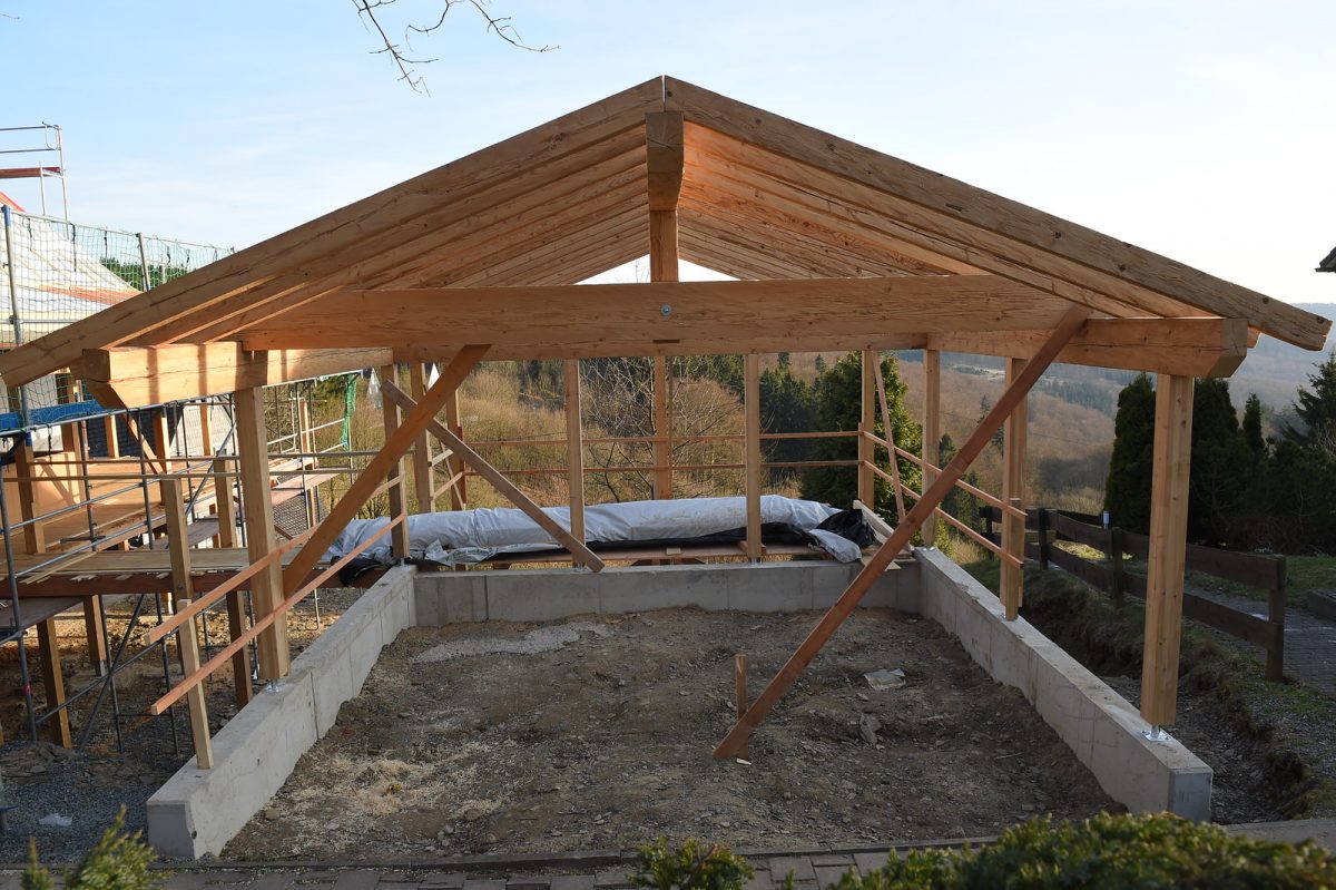 Doppel Carport Mit Satteldach